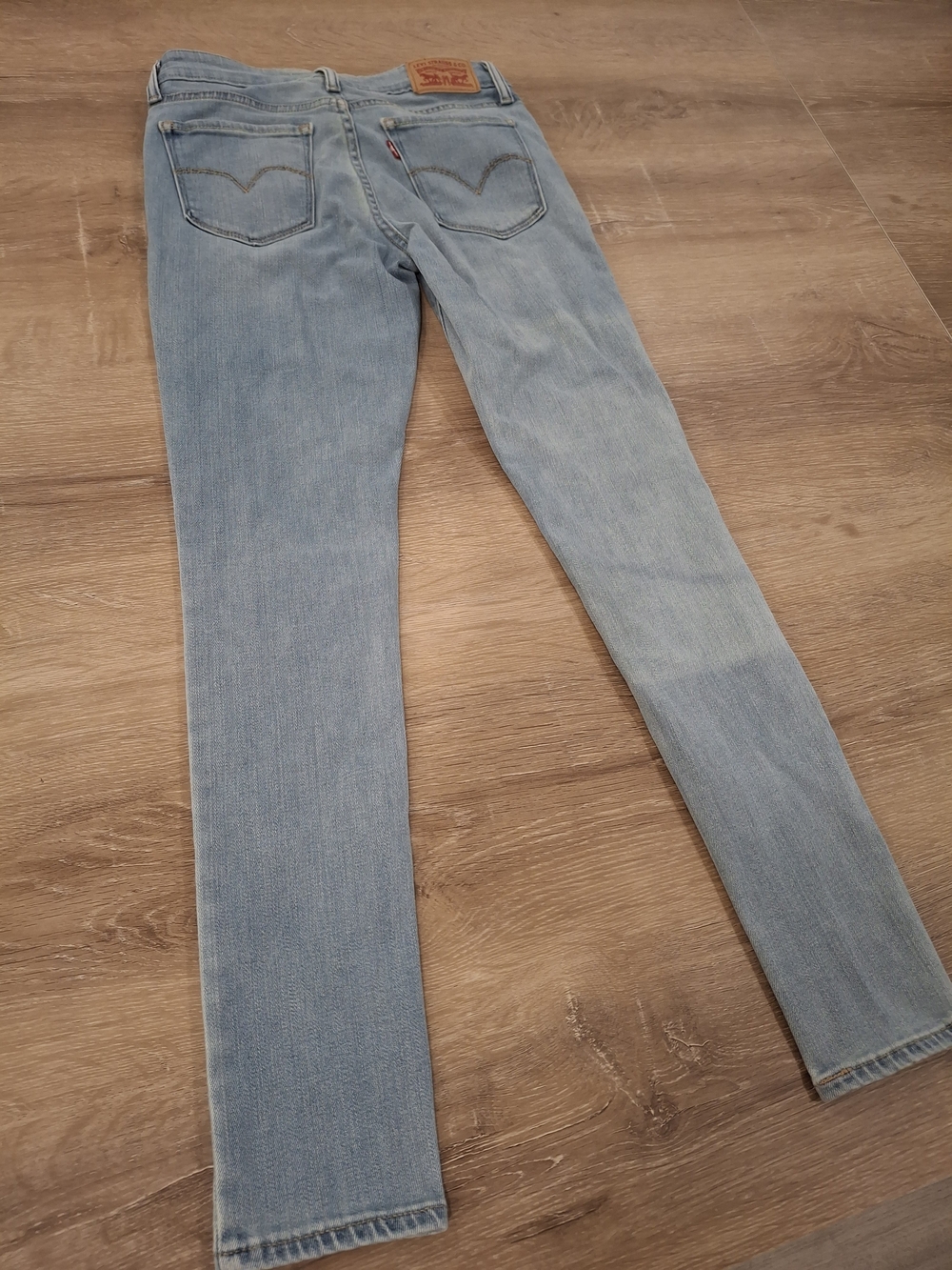 Levi's 711 Skinny Jeans Women's W25 L28 Light Wash Blue Denim - Picture 4 of 14
